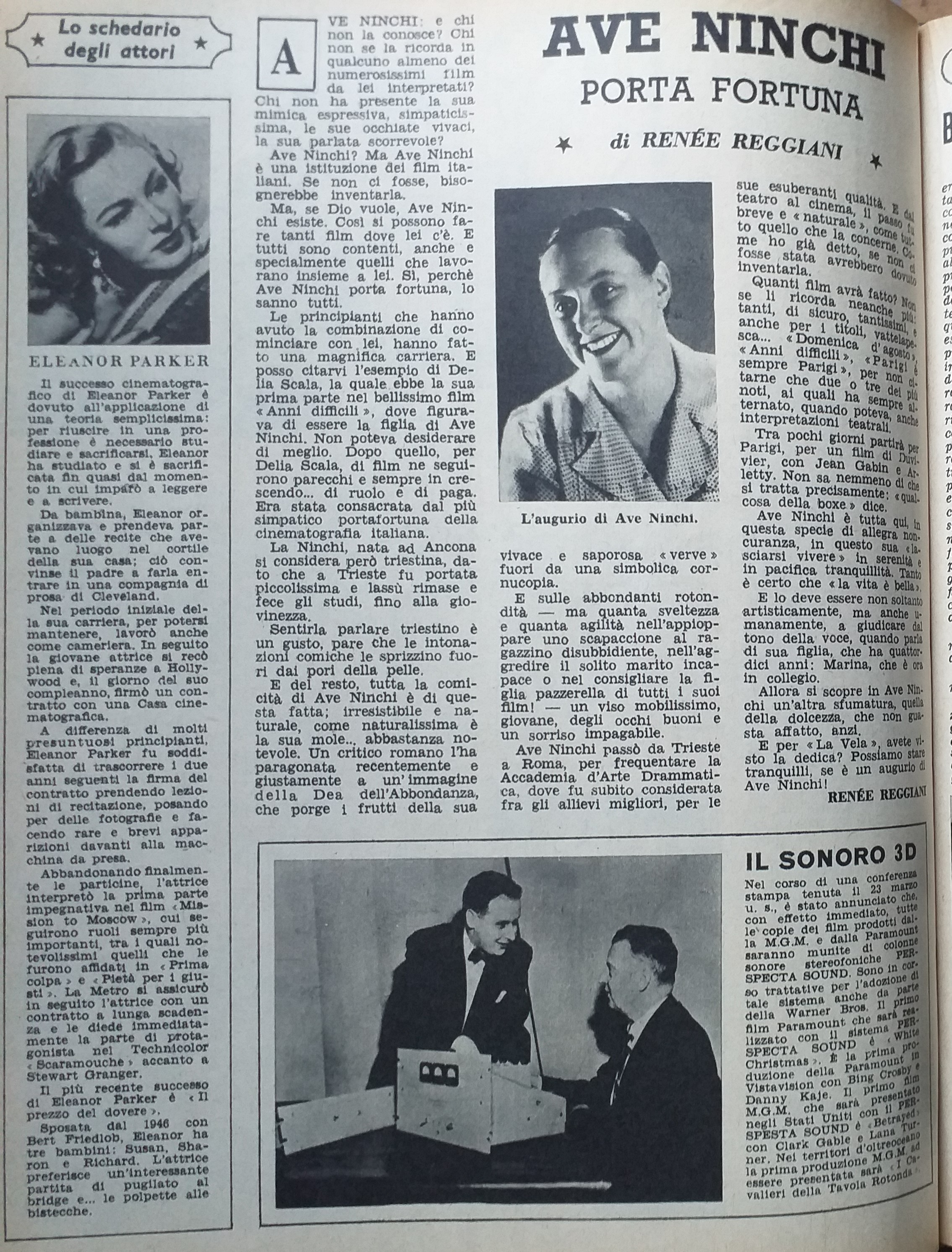 Ave Nichi porta fortuna